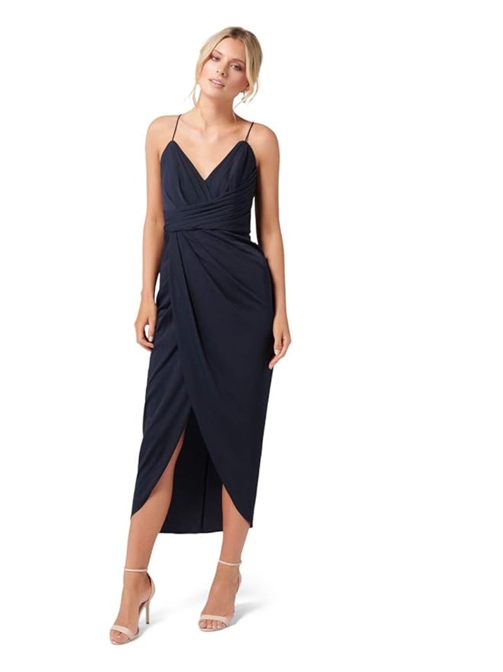 Ever New Black Charlotte Drape Maxi Dress